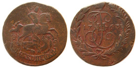 RUSSIA. 1763 M.M. 2 Kopeck.