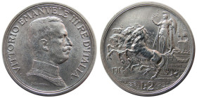 ITALY, Vittorio Emanuele III. 1900-1946. AR 2 Lire.