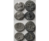 Group Lot of 4 Parthian AR Drachms. Different rulers.