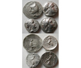 Group Lot of 4 Ancient Silver coins. Different rulers.