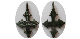 BYZANTINE EMPIRE. Circa 10th. Century AD. Bronze Cross.