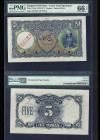 KINGDOM of PERSIA, Imperial Bank of Persia. QAJAR. 5 Tomans. Pick # 13cts.