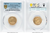 Victoria gold "Jubilee Head" Sovereign 1887-M UNC Details (Altered Surfaces) PCGS, Melbourne mint, KM10, S-3867A. Dish M7. Showcasing a touch Prooflik...