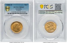 Edward VII gold Sovereign 1906-S MS62 PCGS, Sydney mint, KM15, S-3973. A pleasant specimen enveloped in abundant satin sheen. HID09801242017 © 2022 He...