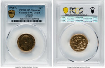 Edward VII gold Sovereign 1908-C UNC Details (Cleaned) PCGS, Ottawa mint, KM14, S-3970. A fabled Canadian rarity that requires little introduction. A ...