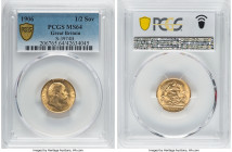 Edward VII gold 1/2 Sovereign 1906 MS64 PCGS, KM804, S-3974B. A laudably fresh and lustrous offering in pale-gold hue. HID09801242017 © 2022 Heritage ...