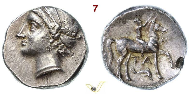 CALABRIA Tarentum (288-281 a.C.) Nomos o Statere. serie campano-tarantina (allea...