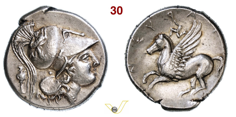 SICILIA Siracusa Agatocle (317-289 a.C.) Statere. D/ Testa elmata di Atena; a s....
