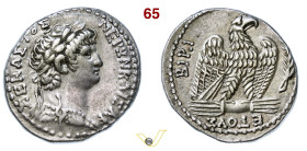 NERONE (54-68) Tetradramma Siria, Antiochia ad Orontem D/ Busto laureato R/ Aquila su fulmine; a d. un ramo di palma. Coh. 2 RIC 10 Ag g 15,40 mm 26 •...