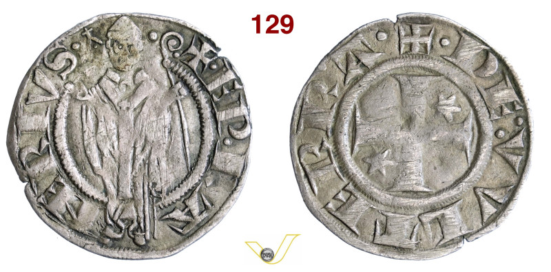 BERIGNONE RANIERI III BELFORTI, Vescovo (1301-1321) Grosso agontano da 20 Denari...