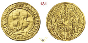 BOLOGNA GIOVANNI II BENTIVOGLIO (1494-1509) Da 2 Ducati s.d. D/ Busto corazzato con berretto R/ Stemma coronato e sormontato da corona ed aquila ad al...