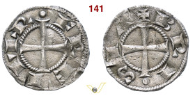 BRESCIA COMUNE, a nome di Federico I (1186-1311) Grosso da 4 Denari D/ FRE IMP, Croce patente R/ BRISIA; Croce patente MIR 107 CNI 11 Ag g 1,26 mm 20 ...