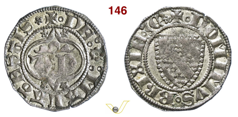 BRESCIA PANDOLFO MALATESTA (1404-1421) Quattrino D/ Lettere D P entro cornice R/...
