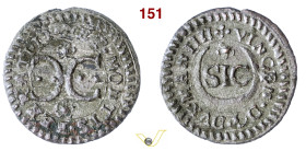 CASALE VINCENZO I GONZAGA (1587-1612) Quattrino s.d. D/ Lettere CC contrapposte R/ Crescente e SIC MIR 312 CNI 105/122 Mi g 0,67 mm 15 BB