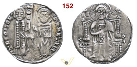 CHIVASSO TEODORO I PALEOLOGO (1307-1338) Grosso Matapan al tipo di Venezia D/ San Martino consegna il vessillo a Teodoro R/ Il Cristo in trono MIR 378...