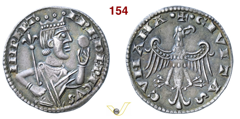 COMO COMUNE, a nome di Federico II (XII-XIV Secolo) Grosso da 6 Denari imperiali...