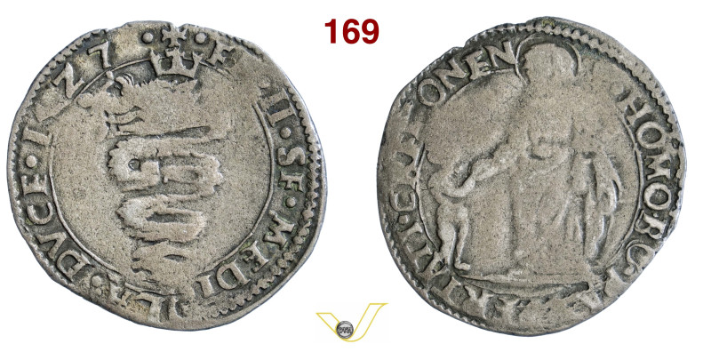 CREMONA FRANCESCO II SFORZA (1521-1535) Grosso 1527 D/ Biscione milanese R/ S. O...