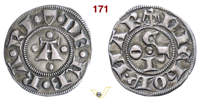 FERRARA NICOLO' III D'ESTE (1393-1441) Marchesino D/ Grande A gotica R/ lettere ...
