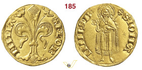 FIRENZE REPUBBLICA (1189-1532) Fiorino (1267-1303) D/ Grande giglio R/ S. Giovanni stante; in finale di legenda un piccolo giglio MIR 4/52 Bern. 254/2...