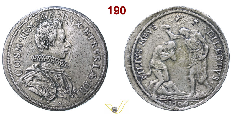 FIRENZE COSIMO II DE' MEDICI (1608-1621) Piastra 1609 / 1610 detta anche "masche...