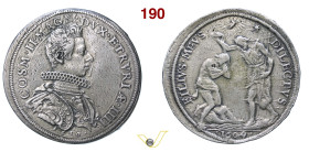 FIRENZE COSIMO II DE' MEDICI (1608-1621) Piastra 1609 / 1610 detta anche "mascherina" D/ Busto corazzato R/ Il Battesimo di Gesù MIR 258/3 Pucci 16b A...