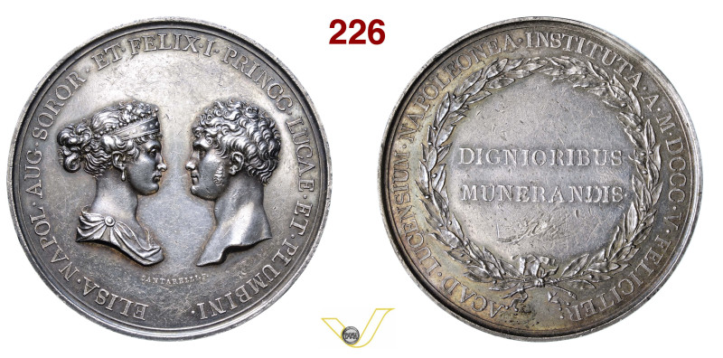 LUCCA e PIOMBINO ELISA BONAPARTE e FELICE BACIOCCHI (1805-1814) Medaglia 1805 "P...