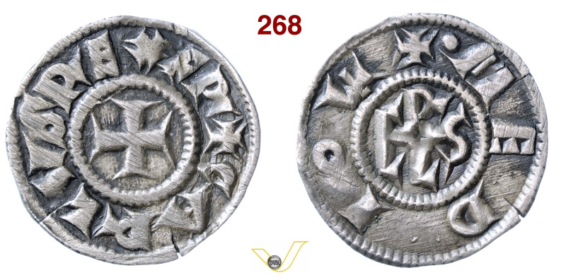 MILANO CARLO MAGNO (774-814) Denaro D/ Croce R/ Monogramma di Carlo MIR 4 CNI 24...