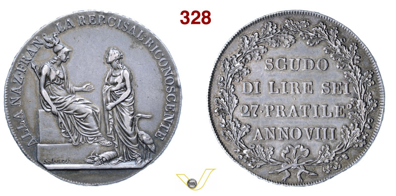 MILANO REPUBBLICA CISALPINA (1800-1802) Scudo da 6 Lire A. VIII (1799-1800) Paga...