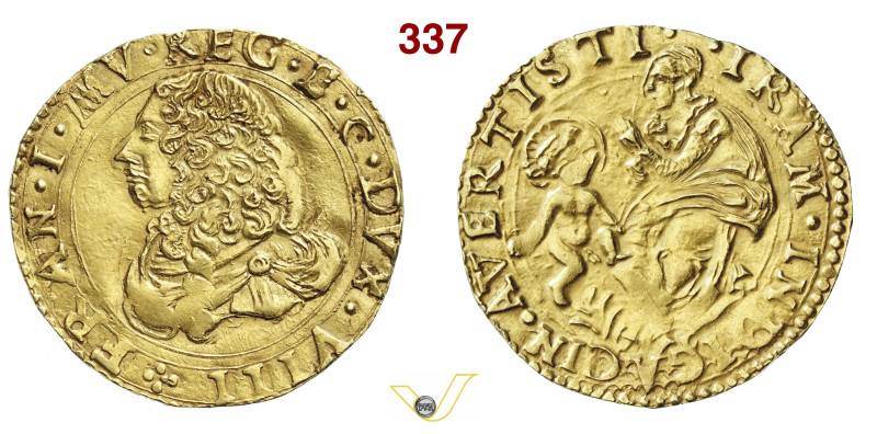 MODENA FRANCESCO I D'ESTE (1629-1658) Da 2 Scudi d'oro o Doppia s.d. D/ Busto a ...