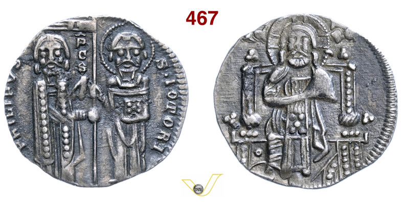 TORINO FILIPPO D'ACAJA, Principe (1301-1334) Grosso al tipo di Venezia D/ San Ma...