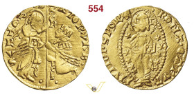 ROMA SENATO ROMANO (XIV-XV Secolo) Ducato D/ San Marco consegna il vessillo al Doge, genuflesso R/ Cristo benedicente, entro ellisse MIR 177.5 (R3) Mu...