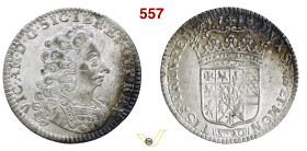 VITTORIO AMEDEO II (1680-1730) 20 Soldi o Lira 1718 Torino MIR 886b Cudazzo 995b Ag g 5,89 mm 28 RR • Ossidazione marginale ma esemplare comunque di e...