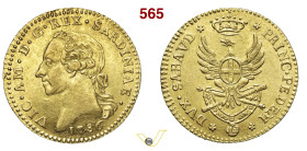 VITTORIO AMEDEO III (1773-1796) Doppia 1786 Torino MIR 982a Mont. 294 Au g 9,10 mm 26 SPL