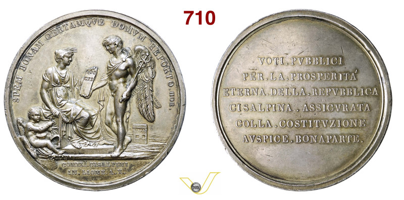 NAPOLEONE I (1804-1814) Medaglia A. X (1802) per l'apertura dei comizi di Lione....