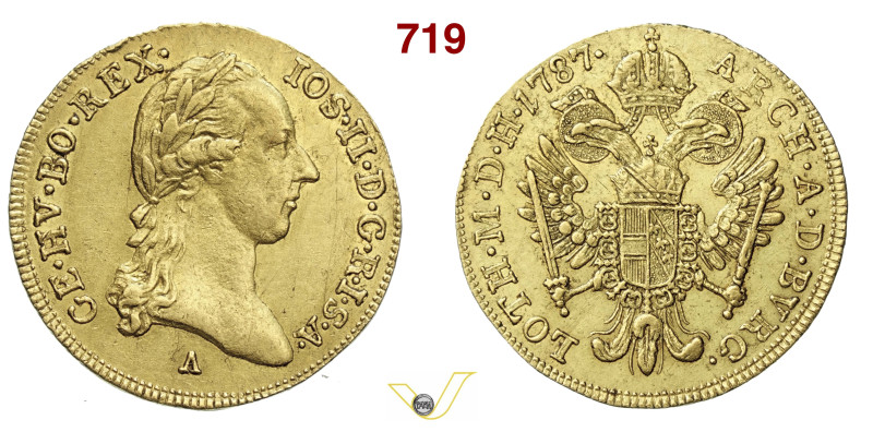 AUSTRIA GIUSEPPE II (1765-1790) Ducato 1787 A (Vienna) Fb. 439 Au g 3,40 mm 21 B...