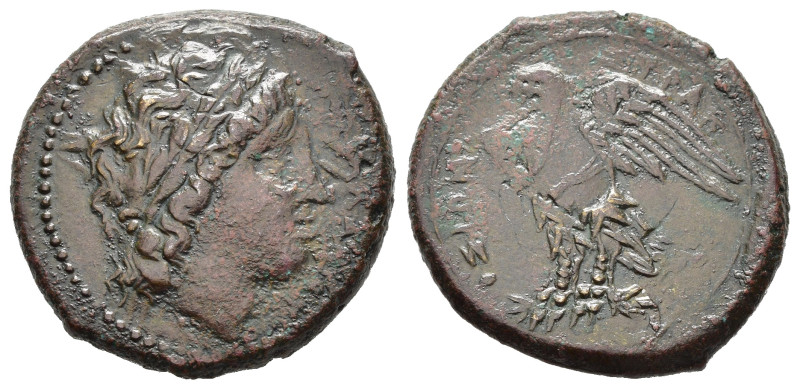 Magna Grecia. Sicilia. Siracusa. Hiketas (287-278 a.C.). AE (10,68 g - 25,12 mm)...