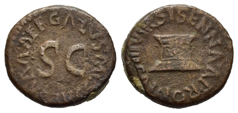 Impero Romano. Augusto (27 a.C. - 14 d.C.). Roma. Quadrante AE (3,31 g). MB. Mon...