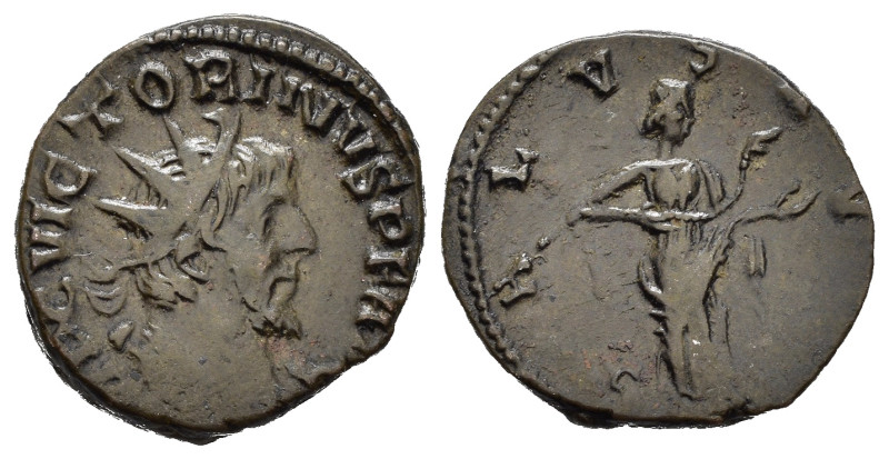 Impero Romano. Vittorino (268-270). Antoniniano. Mi (3,03 g). Busto radiato dest...