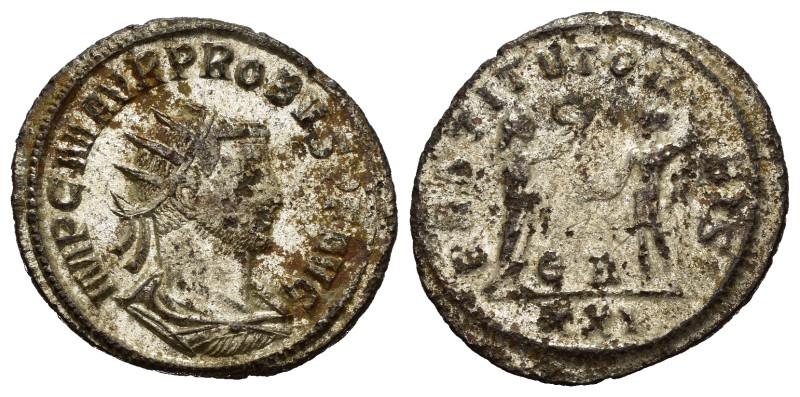 Impero Romano. Probo (276-282). Antoniniano RESTITVTOR BIS. Mi (3,31 g). Ottima ...