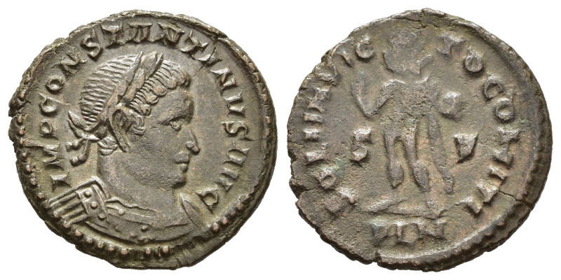 Impero Romano. Costantino I (306-337). Londinium. Follis SOLI INVICTO COMITI. AE...