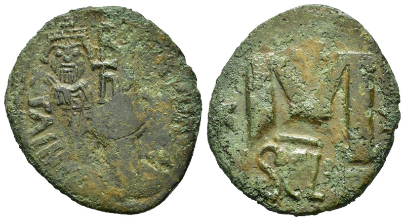 SIRACUSA. Impero bizantino. Eraclio (610-641). AE (8,74 g). Contromarca SCL su f...