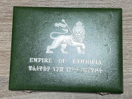 ETIOPIA. Cofanetto con 5 valori in argento 1972. Tracce di corrosioni. Proof