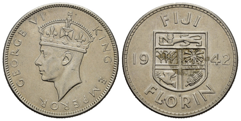 FIJI. Giorgio VI. Florin 1942. SPL+