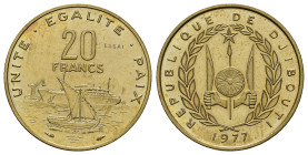 GIBUTI (Djibouti). 20 francs 1977 Essai. FDC