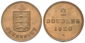 GUERNSEY. 2 Doubles 1920. qFDC