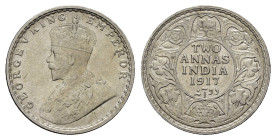 INDIA BRITANNICA. Edoardo VII. 2 annas 1917. Ag. FDC