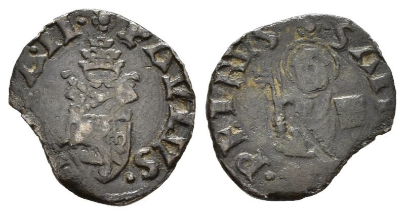 ROMA. Paolo II (1464-1471). Picciolo con San Pietro. Mi (0,67 g). Stemma semiova...