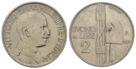 Regno d'Italia. Vittorio Emanuele III (1900-1943). Buono da 2 lire 1923 P. Prova. Gig P36. RR. qFDC