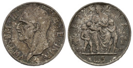 Regno d'Italia. Vittorio Emanuele III (1900-1943). 5 lire 1936. Gig. 83. Patinata. qFDC