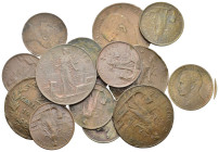 Regno d'Italia. Vittorio Emanuele III (1900-1943). Lotto di 15 monete da 1 e 2 centesimi. Cu.